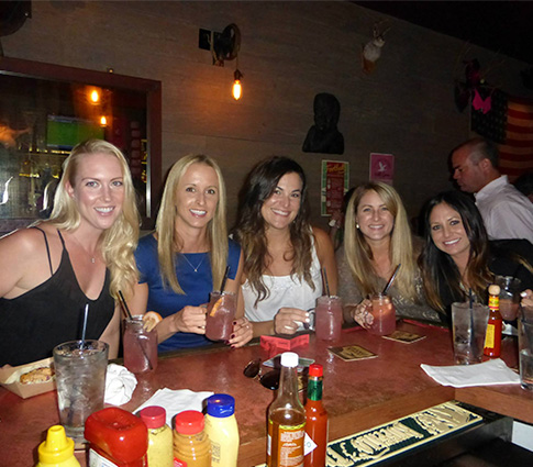 Girls at bar